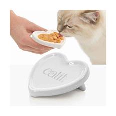 Catit Creamy Kalp Şekilli Sıvı Kedi Ödülü Dondurma Kabı Seramik
