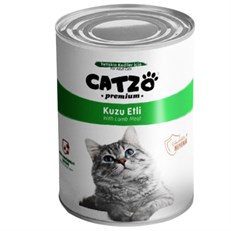 Catzo Premium Kuzu Etli Parça Etli Yetişkin Konserve Kedi Maması