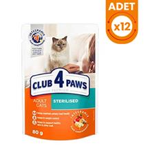 Club4Paws Premium Kısırlaştırılmış Pouch Kedi Konservesi