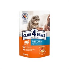 Club4Paws Premium Kuzu Etli Pouch Konserve Kedi Maması