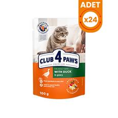 Club4Paws Premium Ördekli Pouch Konserve Kedi Maması