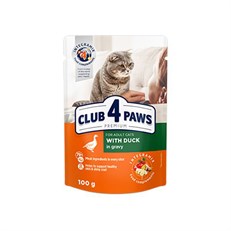 Club4Paws Premium Ördekli Pouch Konserve Kedi Maması