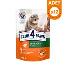 Club4Paws Premium Ördekli Pouch Konserve Kedi Maması