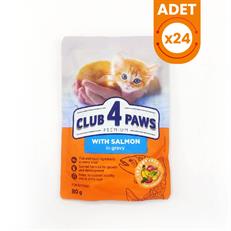 Club4Paws Premium Somonlu Konserve Yavru Kedi Maması