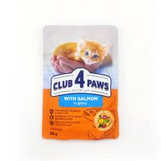 Club4Paws Premium Somonlu Konserve Yavru Kedi Maması