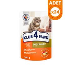 Club4Paws Premium Tavşanlı Pouch Kedi Konservesi