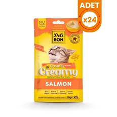 Delibon Creamy Somonlu Sıvı Kedi Ödül Maması