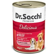 Dr.Sacchi Sığır Etli Yetişkin Konserve Köpek Maması