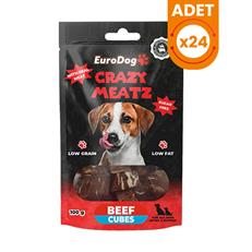 Euro Dog Biftekli Küp Doğal Köpek Ödül Maması