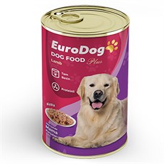Euro Dog Kuzu Etli Yetişkin Köpek Konservesi