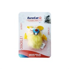Eurocat Fare Şeklinde Kedi Oyuncağı Sarı