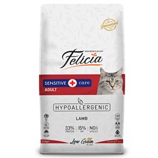 Felicia Düşük Tahıllı Hipoalerjenik Kuzu Etli Yetişkin Kedi Maması