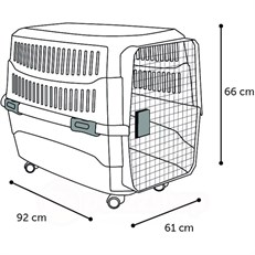 Flamingo Cargo Köpek Taşıma Çantası Siyah