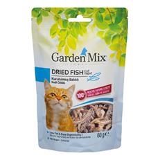 Garden Mix Kurutulmuş Balıklı Düşük Yağlı Şekersiz Kedi Ödül Maması