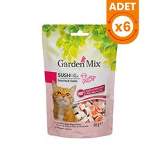 Garden Mix Kuzulu Sushi Düşük Yağlı Şekersiz Kedi Ödül Maması