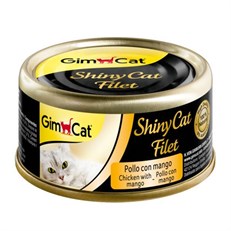 Gimcat Shinycat Kıyılmış Fileto Öğünlük Tavuklu ve Mangolu Konserve Kedi Maması