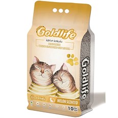 GoldLife Kalın Taneli Kavun Kokulu Topaklanan Kedi Kumu