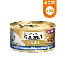 Gourmet Gold Okyanus Balıklı Yetişkin Konserve Kedi Maması