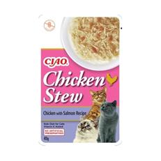 Inaba Ciao Chicken Stew Tavuk Güveçli ve Somonlu Pate Yetişkin Konserve Kedi Maması