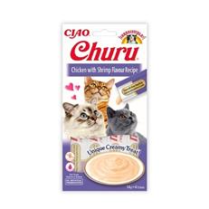 Inaba Ciao Churu Cream Tavuklu ve Karidesli Sıvı Kedi Ödül Maması