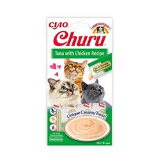 Inaba Ciao Churu Cream Ton Balıklı ve Tavuklu Sıvı Kedi Ödül Maması