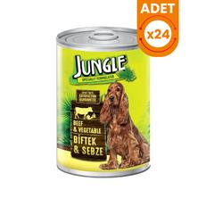 Jungle Biftek ve Sebzeli Yetişkin Köpek Konservesi
