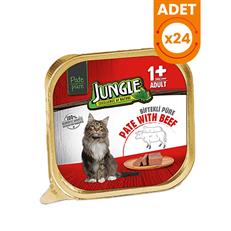 Jungle Dana Etli Pate Yetişkin Konserve Kedi Maması