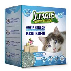 Jungle İnce Taneli Karbonlu ve Marsilya Sabunlu Topaklanan Kedi Kumu