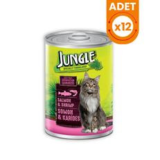 Jungle Somonlu Karidesli Konserve Kedi Maması