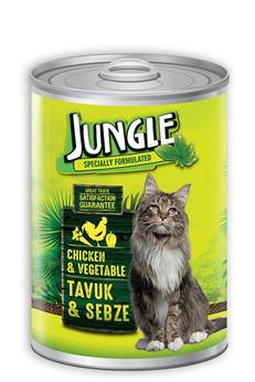 Jungle Tavuklu ve Sebzeli Konserve Kedi Maması