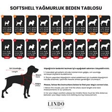 Lindo Dogs Softshell Black Skull Köpek Yağmurluğu