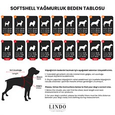 Lindo Dogs Softshell Red Stripe Köpek Yağmurluğu