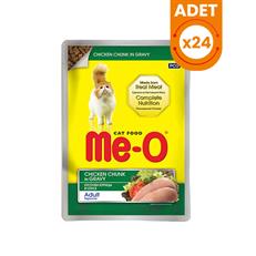 Meo Adult Gravy Soslu Tavuklu Yetişkin Konserve Kedi Maması