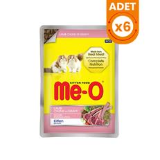 Meo Kitten Gravy Soslu Kuzulu Yavru Konserve Kedi Maması