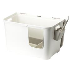 Moderna Casetta Camelia Kapalı Kedi Tuvaleti Beyaz