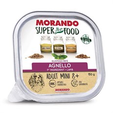 Morando Super Food +8 Küçük Irk Kuzu Etli Pate Yaşlı Köpek Konservesi