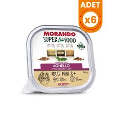 Morando Super Food +8 Küçük Irk Kuzu Etli Pate Yaşlı Köpek Konservesi