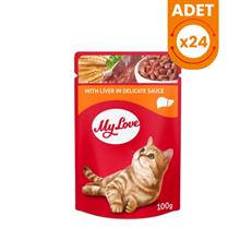 My Love Soslu Ciğerli Pouch Konserve Kedi Maması