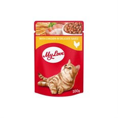 My Love Soslu Tavuklu Pouch Konserve Kedi Maması