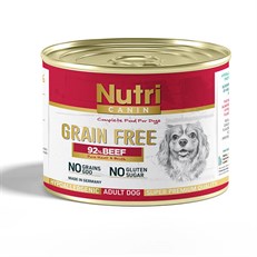 Nutri Canin Tahılsız %92 Biftekli Yetişkin Konserve Köpek Maması