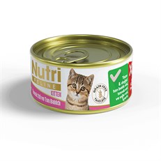 Nutri Feline Tavuklu Ton Balıklı Tahılsız Yavru Konserve Kedi Maması