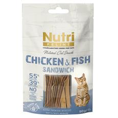 Nutri Feline Tavulu ve Balıklı Tahılsız Kedi Ödül Maması