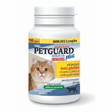 Petguard Ekinezya Beta-Glukan ve Çinkolu Immunis Kedi Tableti