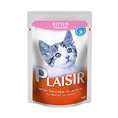 Plaisir Kitten Tavuklu Pouch Yavru Konserve Kedi Maması