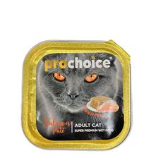 Prochoice Adult Pate Somonlu Alu Tray Yetişkin Konserve Kedi Maması