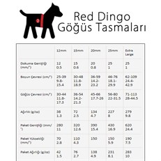 Red Dingo Fang It Desenli Köpek Göğüs Tasması