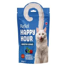 Reflex Happy Hour Somonlu ve Yaban Mersinli Kemik Sağlığı Destekleyici Kedi Ödülü