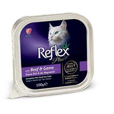 Reflex Plus Biftek ve Av Hayvanlı Yetişkin Konserve Kedi Maması