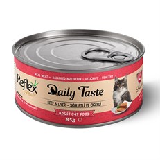 Reflex Plus Daily Taste Sığır Eti ve Ciğerli Yetişkin Konserve Kedi Maması