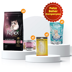 Reflex Plus Mother&Baby Kuzu ve Pirinçli Yavru Kedi Maması 1.5 Kg + Kedi Başlangıç Seti!